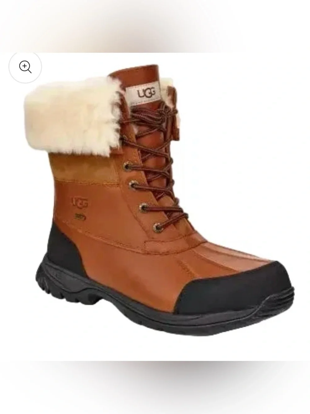 UGG Men’s Butte Leather Snow Boots Size 8